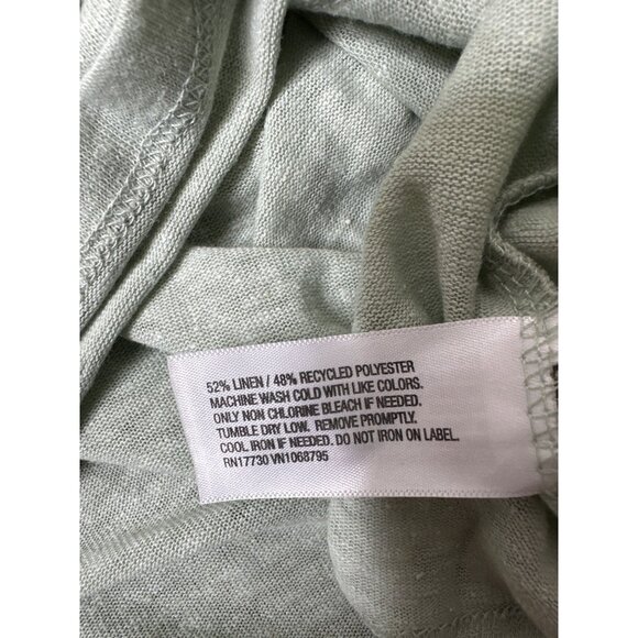 A New Day Twist Front Sage Green T-Shirt Womens Size XXL Short Sleeves - Picture 5 of 7